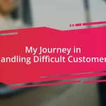 My Journey in Handling Difficult Customers